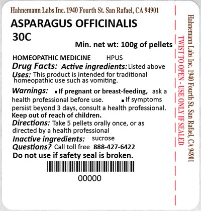 Asparagus Officinalis 30C 100g - Asparagus Officinalis 30C 100g